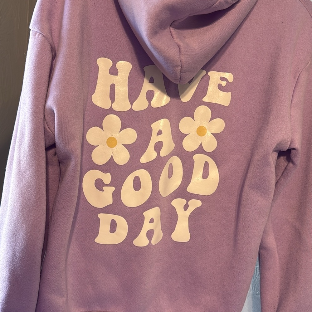 Have A Good Day Lavender Hoodie Sweatshirt